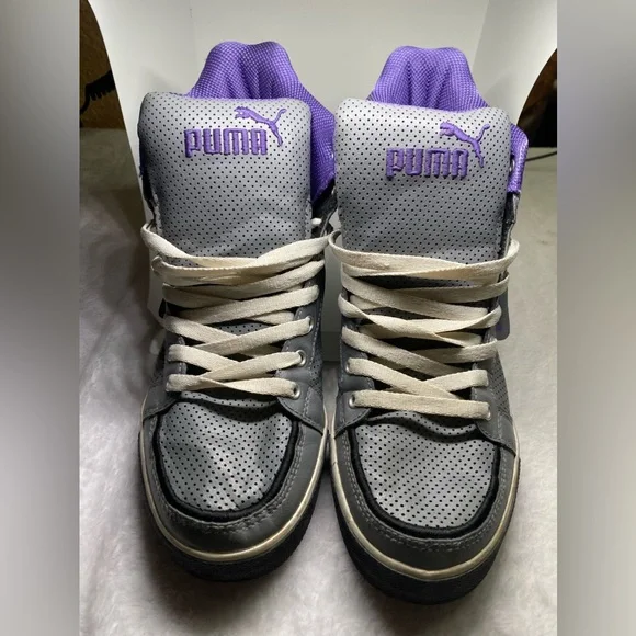 Puma Shoes Puma Men 75 Hooper Mid Perforated 349472 Grey